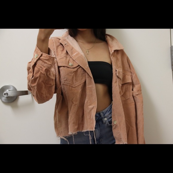 American Eagle Cropped Corduroy Jacket 